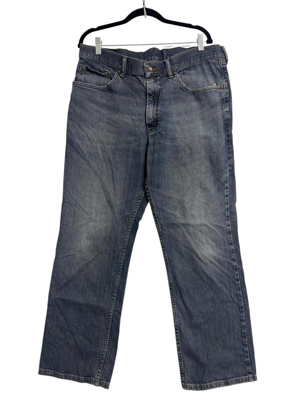 Lee Premium Select Jeans Mens 38x32 Blue Denim Straight Relaxed Fit Medium Wash
